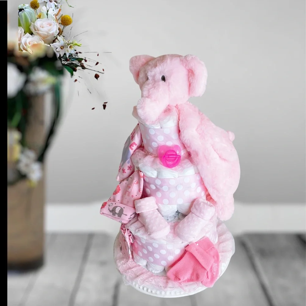 Elephant Diaper Cake